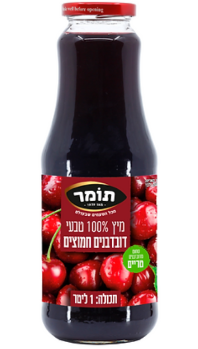 תומר מיץ דובדבן גיאורגיה 100%